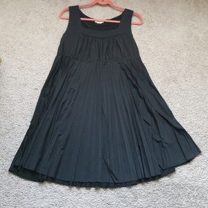 Pleated black dress